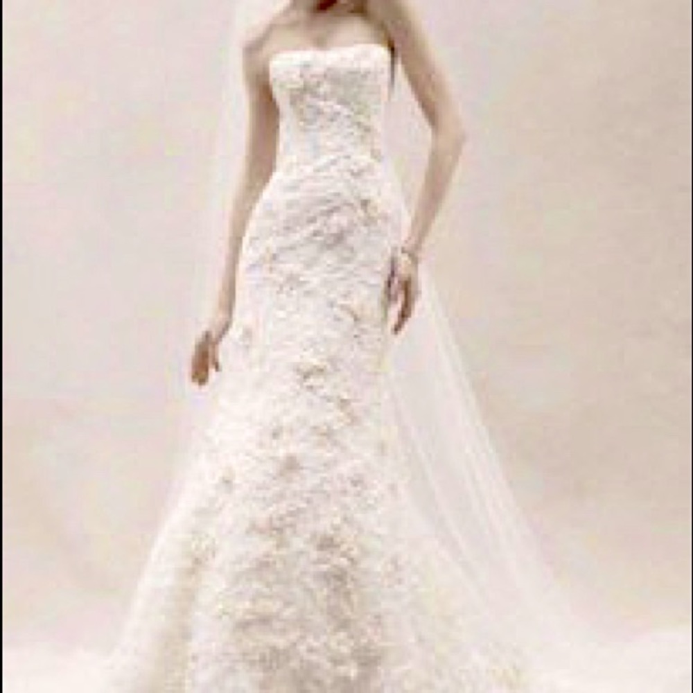 Oleg Cassini Subtle Pink 3D Flowers